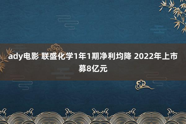 ady电影 联盛化学1年1期净利均降 2022年上市募8亿元