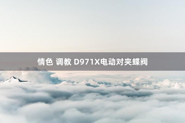 情色 调教 D971X电动对夹蝶阀