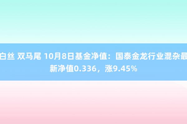 白丝 双马尾 10月8日基金净值：国泰金龙行业混杂最新净值0.336，涨9.45%