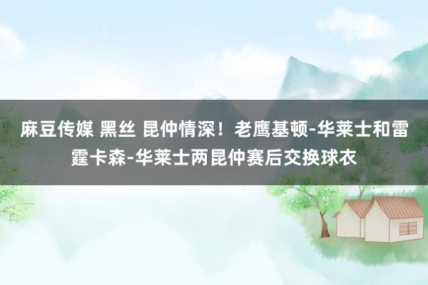 麻豆传媒 黑丝 昆仲情深！老鹰基顿-华莱士和雷霆卡森-华莱士两昆仲赛后交换球衣