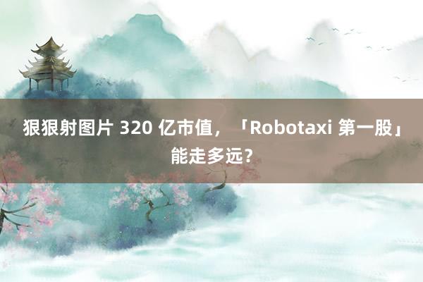 狠狠射图片 320 亿市值，「Robotaxi 第一股」能走多远？