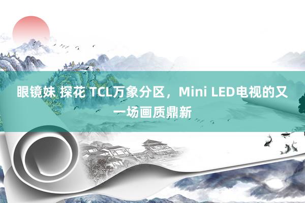 眼镜妹 探花 TCL万象分区，Mini LED电视的又一场画质鼎新