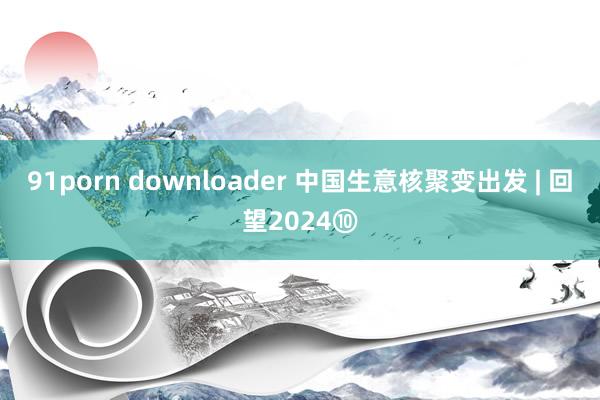 91porn downloader 中国生意核聚变出发 | 回望2024⑩