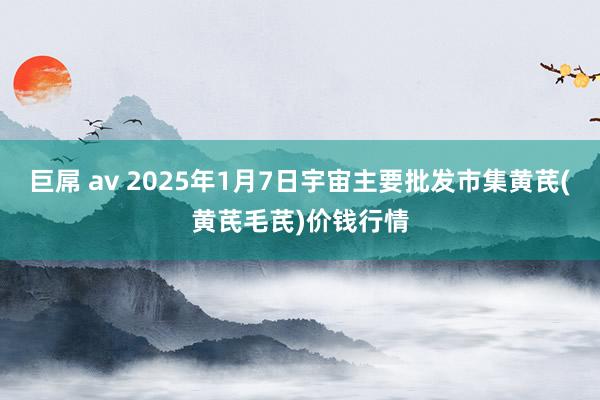 巨屌 av 2025年1月7日宇宙主要批发市集黄芪(黄芪毛芪)价钱行情